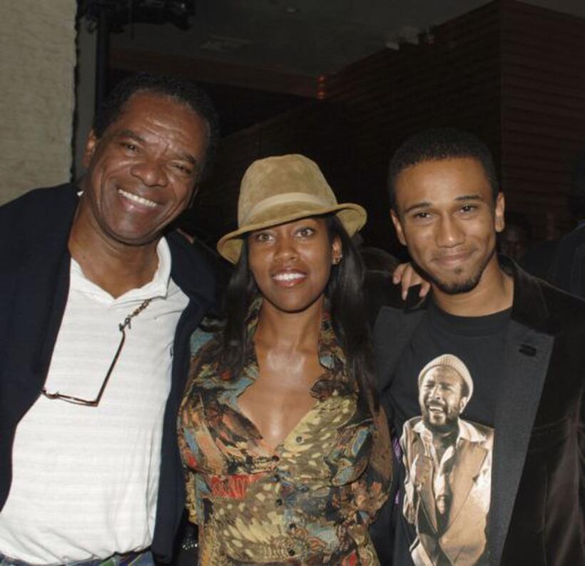 John Witherspoon, Regina King and creator/executive producer Aaron McGruder at the launch party for "The Boondocks."