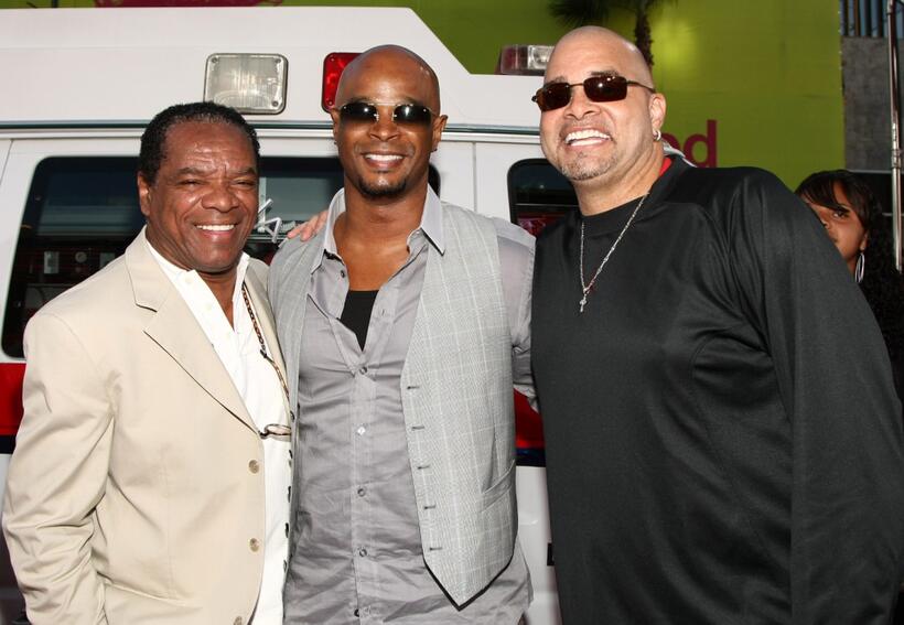 John Witherspoon, Damon Wayans and Sinbad at the premiere of "Are We There Yet."