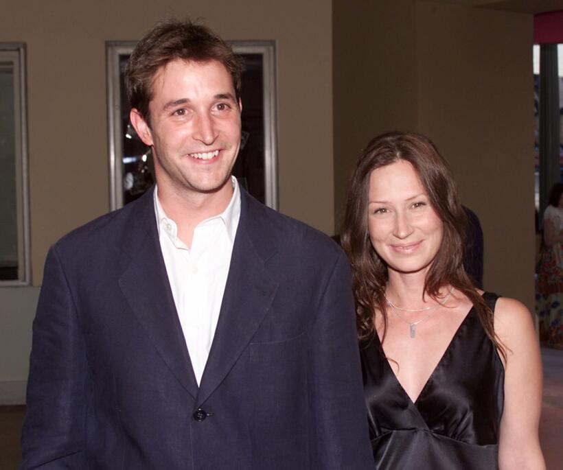Noah Wyle and wife Tracy Warbin at the special preview performance of "Hot Lips."