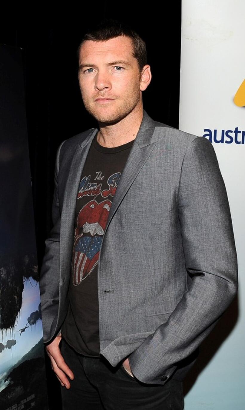 Sam Worthington at the screening of "Avatar."