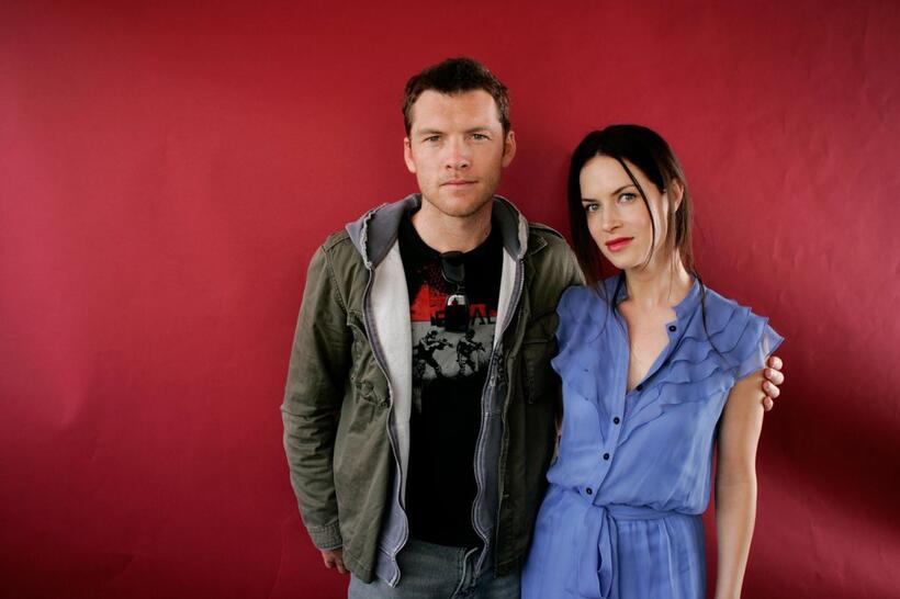 Sam Worthington and Victoria Hill at the Toronto International Film Festival.