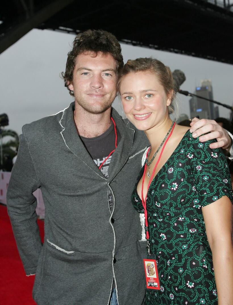 Sam Worthington and guest at the inaugural MTV Australia Video Music Awards.