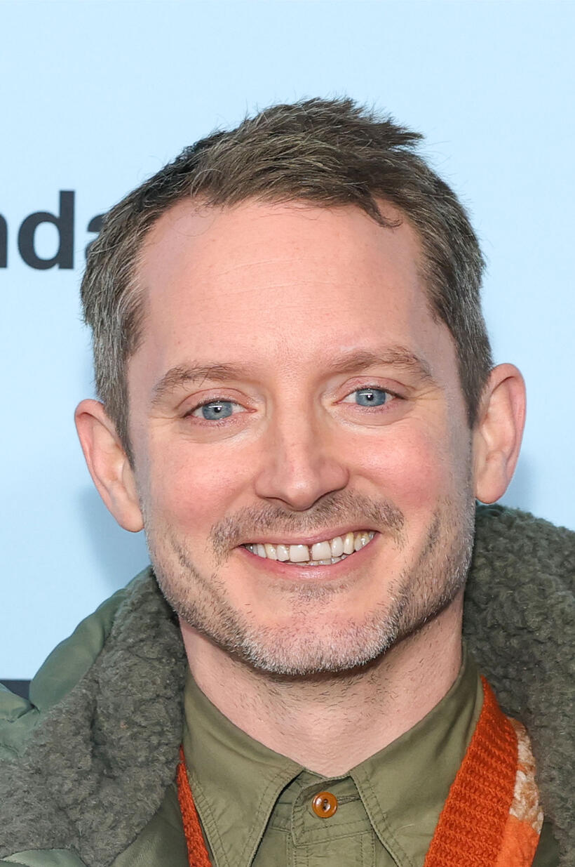 Elijah Wood at the "Rabbit Trap" premiere during the 2025 Sundance Film Festival.