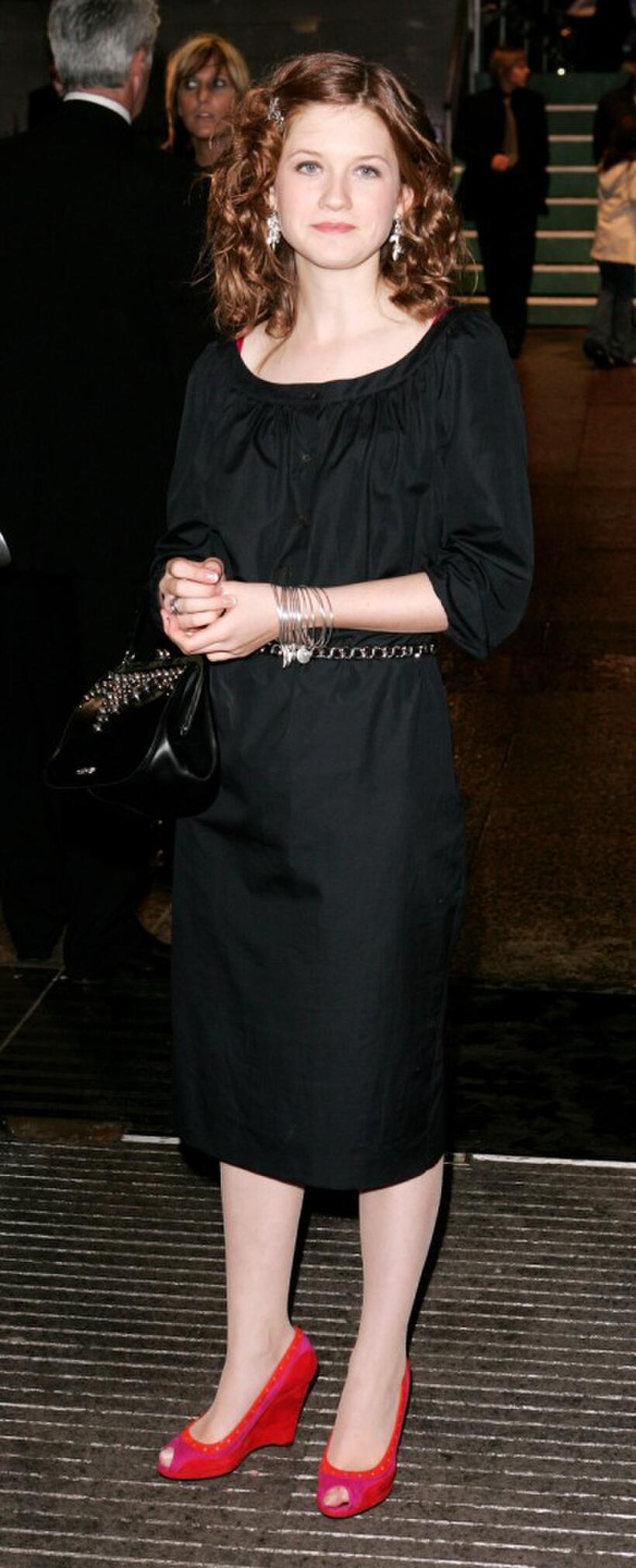 Bonnie Wright at the world premiere of "Harry Potter And The Goblet Of Fire."