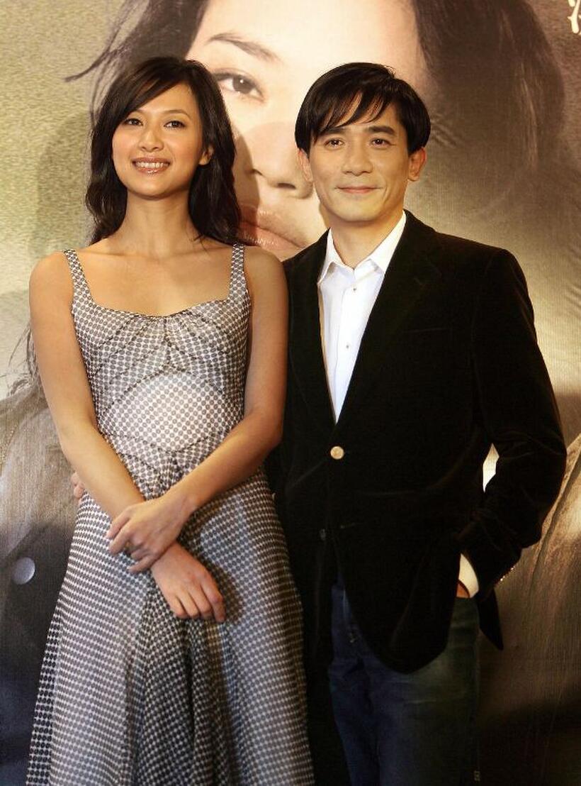 Xu Jinglei and Tony Leung Chiu Wai at the promotion of "Confession of Pain."