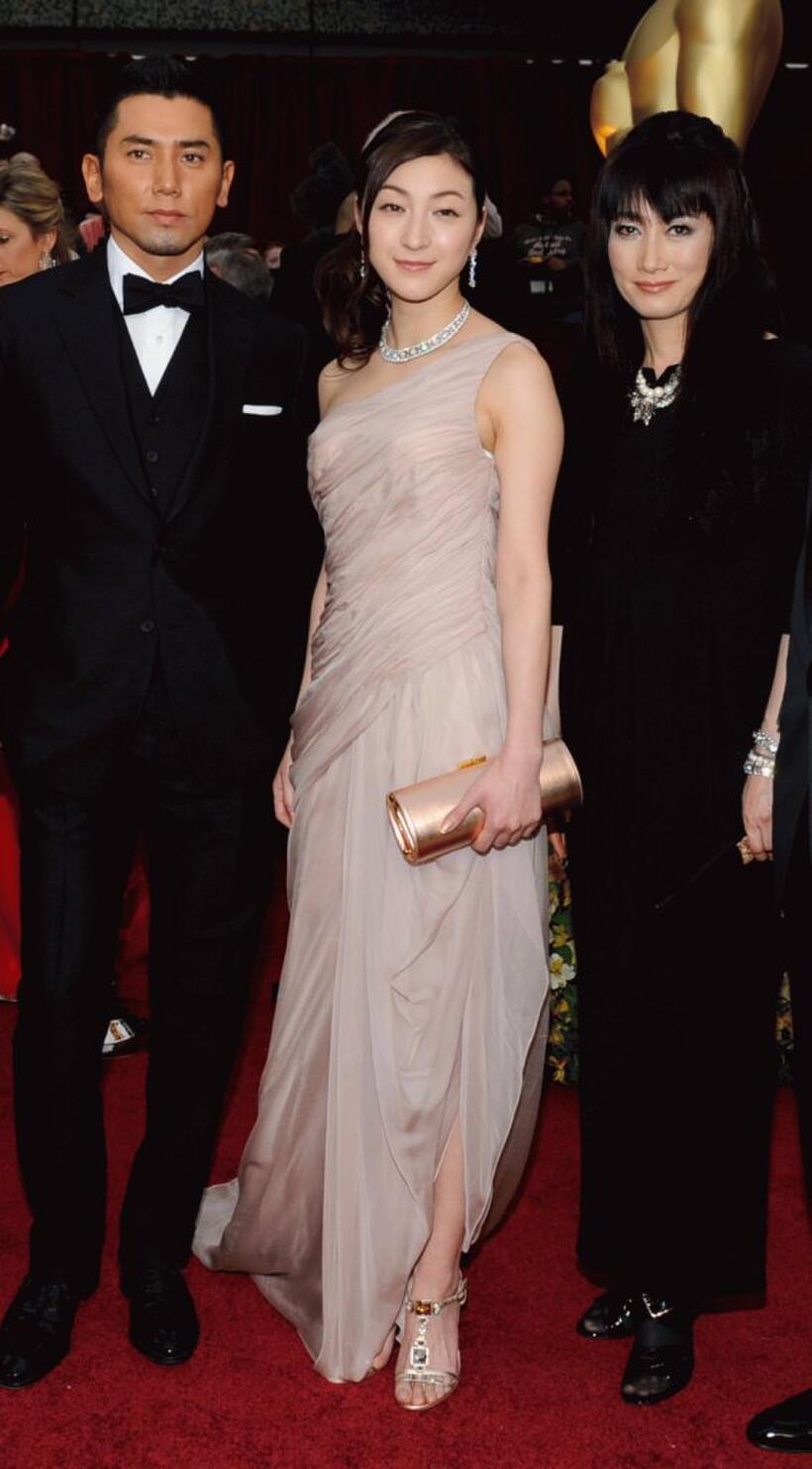 Masahiro Motoki, Ryoko Hirosue and Kimiko Yo at the 81st Annual Academy Awards.