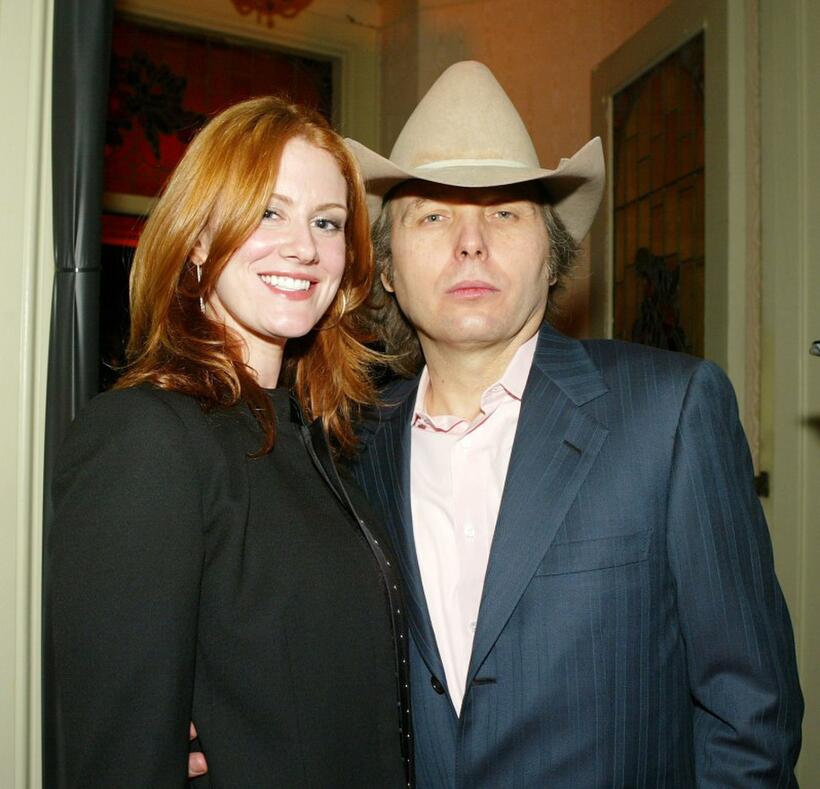 Kristen Huff and Dwight Yoakam at the LA.COM's launch party.