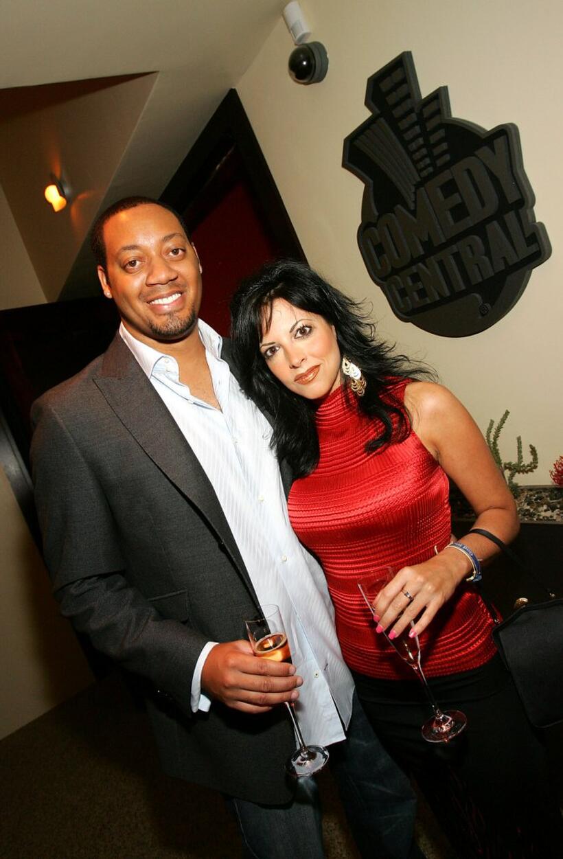 Cedric Yarbrough and Heather Provost at the Comedy Central Emmy after party.