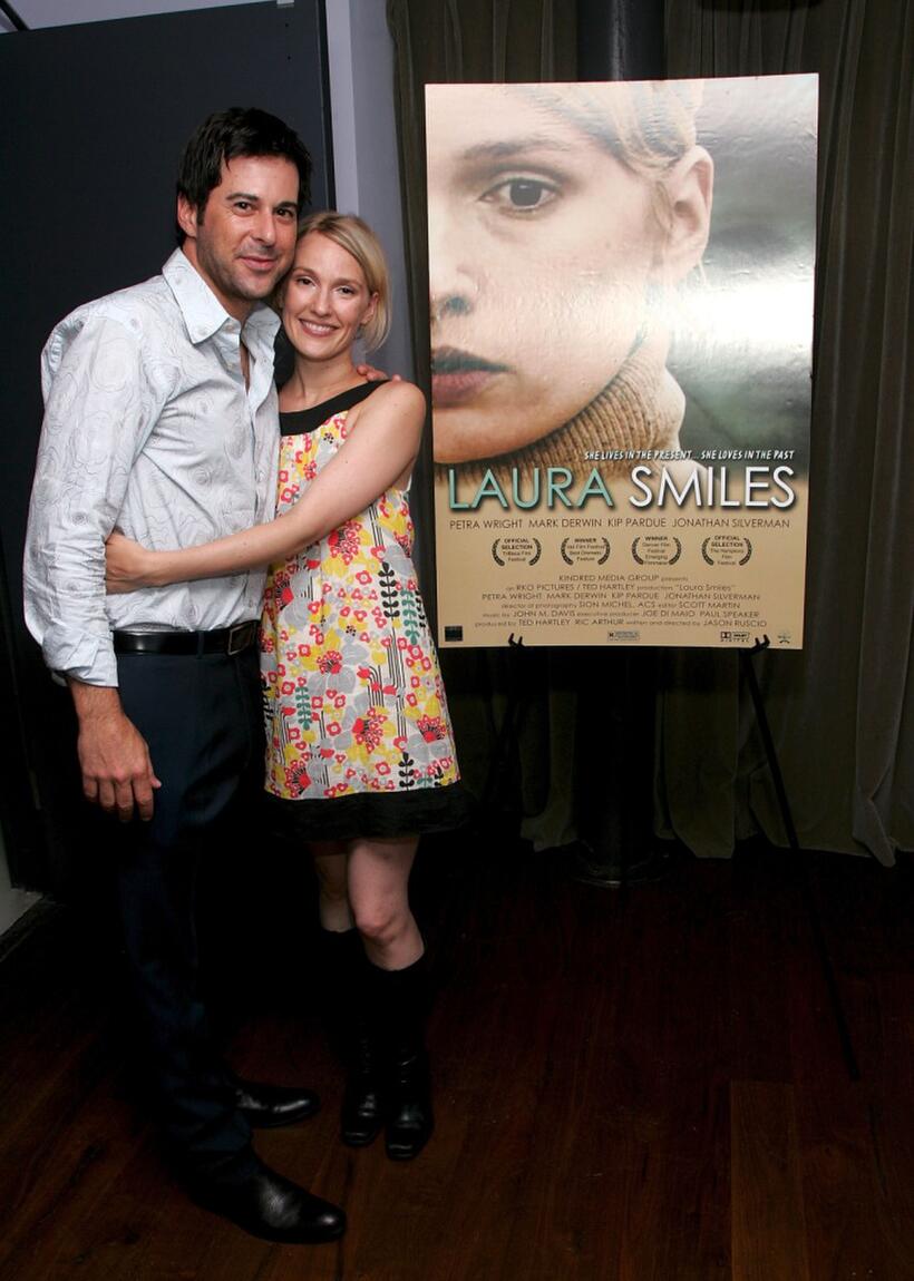 Jonathan Silverman and Petra Wright at the special screening of "Laura Smiles."