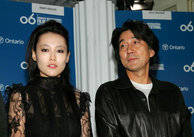 Rinko Kikuchi and Koji Yakusho at the Toronto International Film Festival.