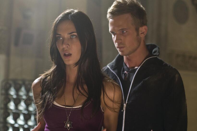 Odette Yustman as Casey Beldon and Cam Gigandet as Mark Hardigan in "The Unborn."