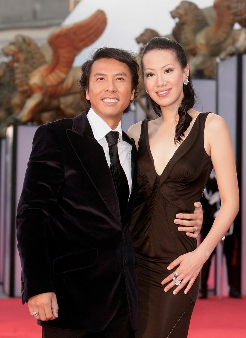 Donnie Yen and Guest at the premiere of "Seven Swords."