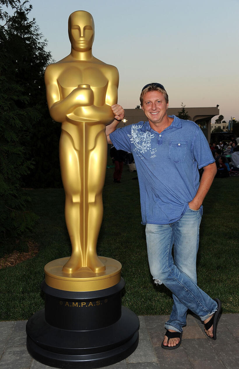 William Zabka at the Outdoors screening of "Karate Kid."