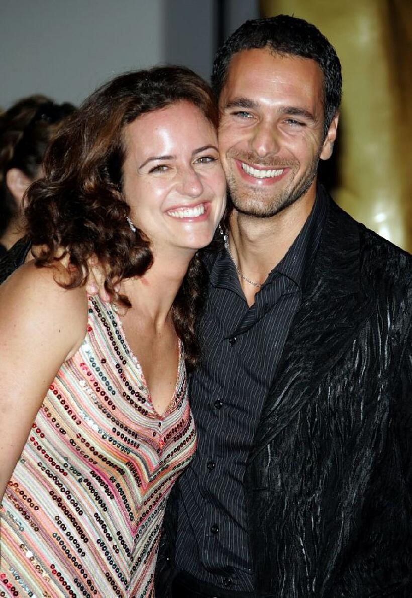 Chiara Giordano and Raoul Bova at the 2005 World Music Awards.