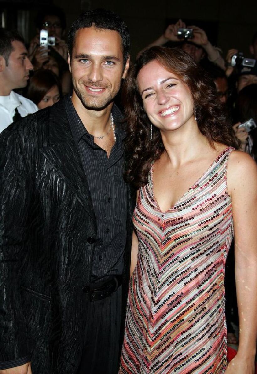 Chiara Giordano and Raoul Bova at the 2005 World Music Awards.
