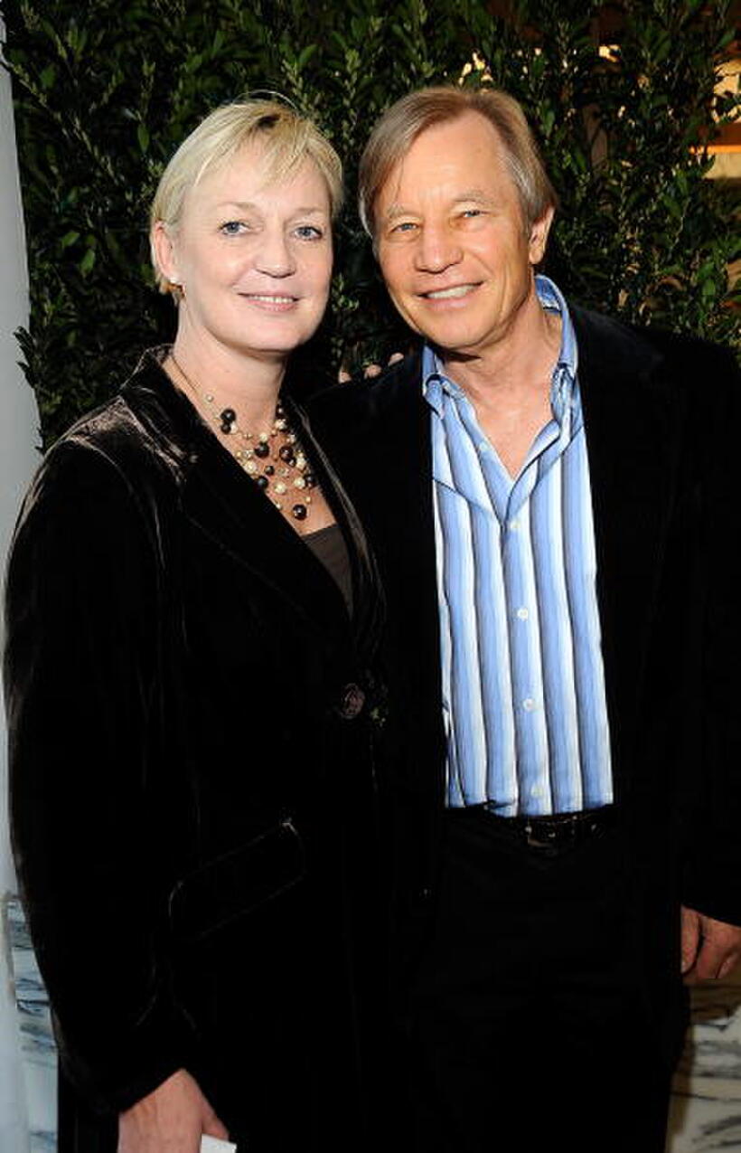 Claire Chapman and Michael York at the UK Film Council US Post Oscars Brunch.