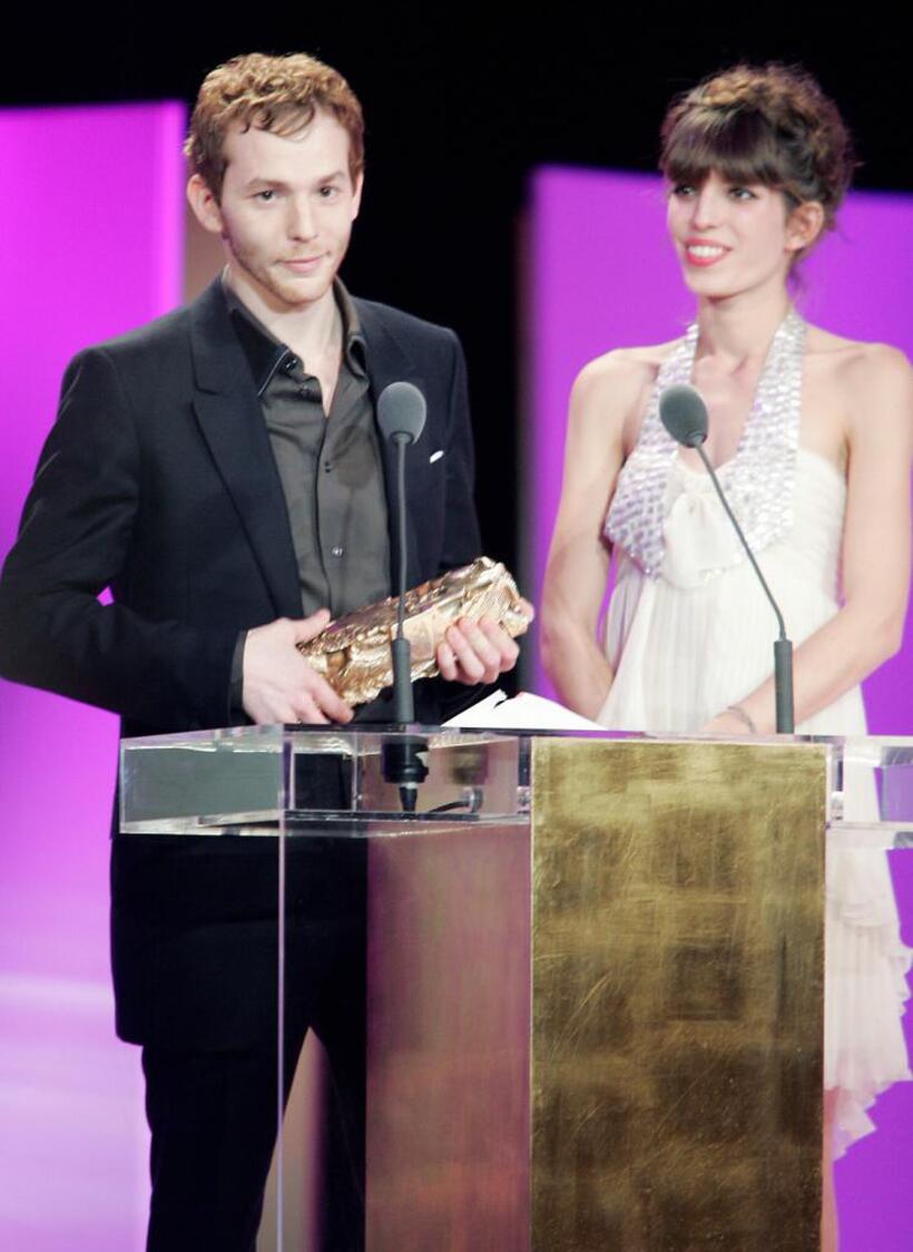Malik Zidi and Lou Doillon at the France's Top Movie Awards during the 32nd Nuit des Cesar ceremony.