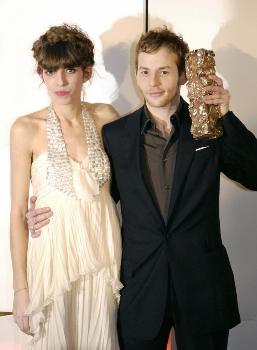 Malik Zidi and Lou Doillon at the France's Top Movie Awards during the 32nd Nuit des Cesar ceremony.