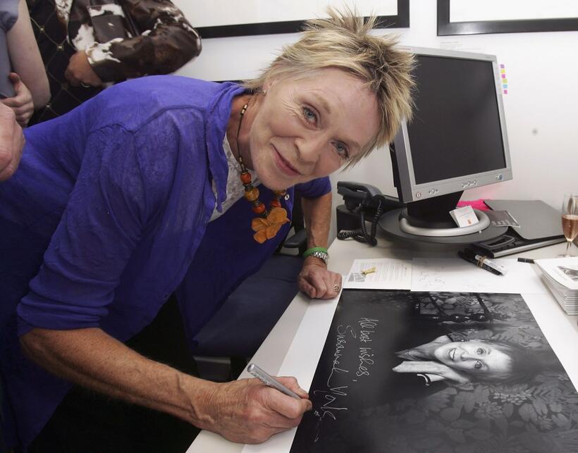 Susannah York at the private view for "Off Stage: The RADA Centenary Portraits".
