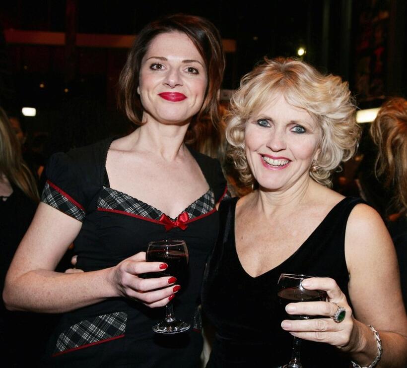 Julia Zemiro and Rainee Skinner at the Vagina Monologues.