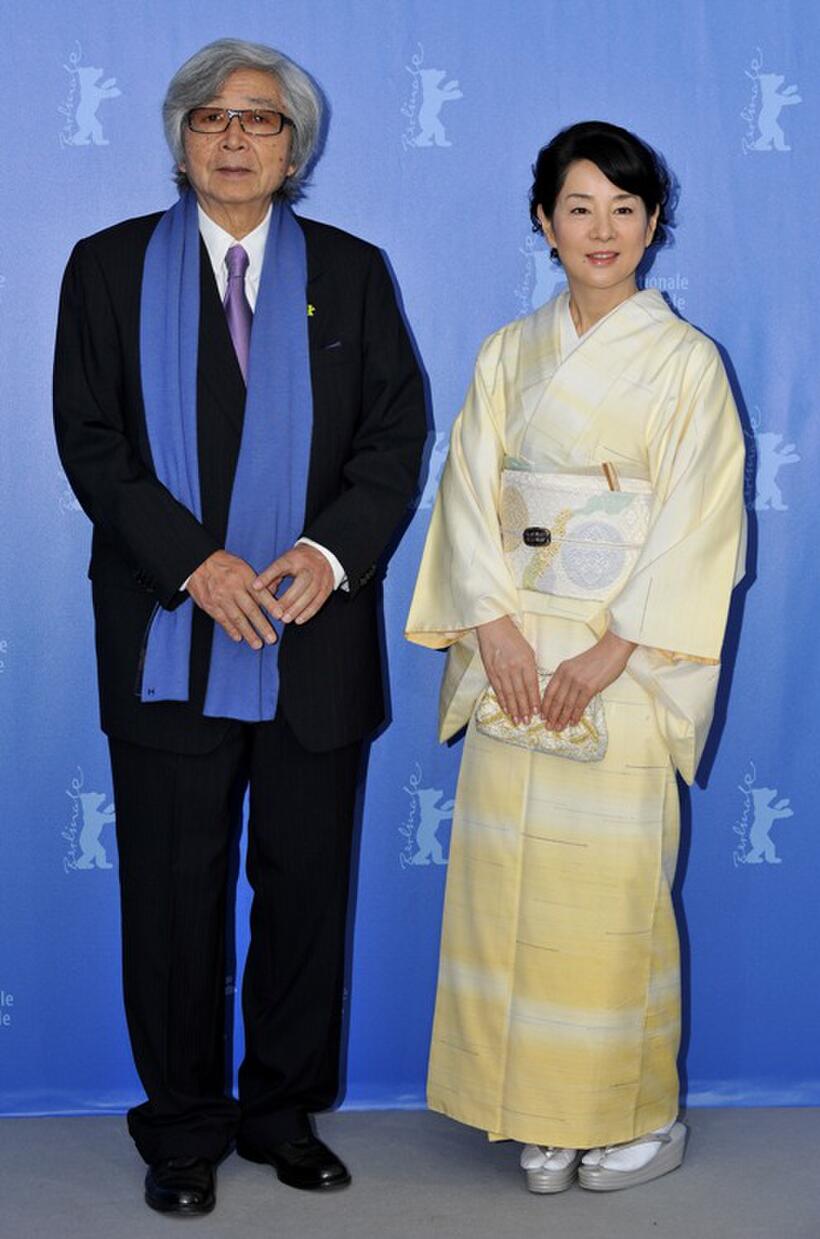 Yoji Yamada and Sayuri Yoshinaga at the photocall of "Otouto."