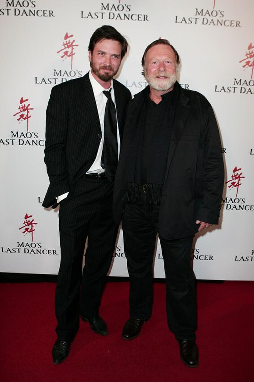 Aden Young and Jack Thompson at the Sydney premiere of "Mao's Last Dancer."
