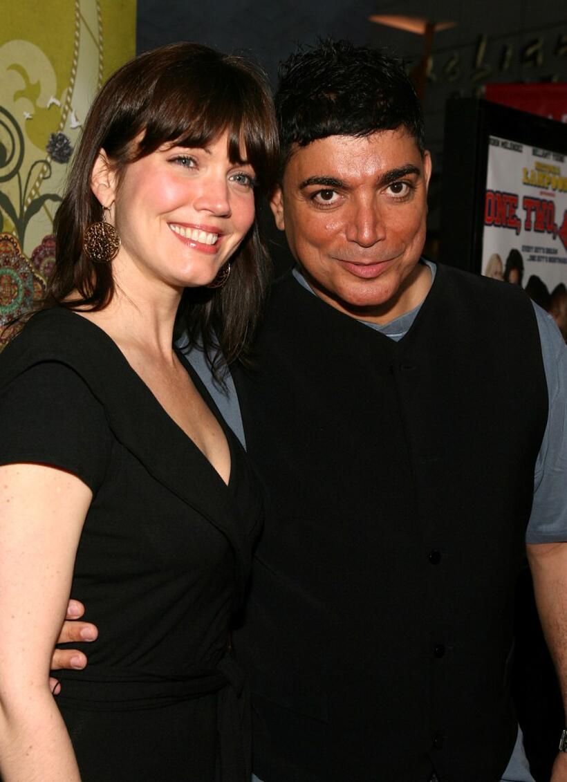 Bellamy Young and Michael DeLorenzo at the premiere of "One, Two, Many."