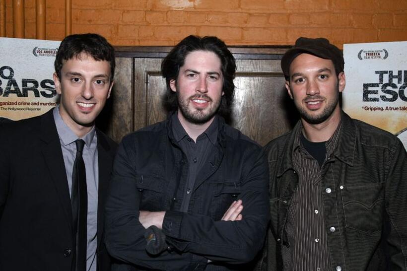 Michael Zimbalist, Jason Reitman and Jeff Zimbalist at the premiere of "The Two Escobars."