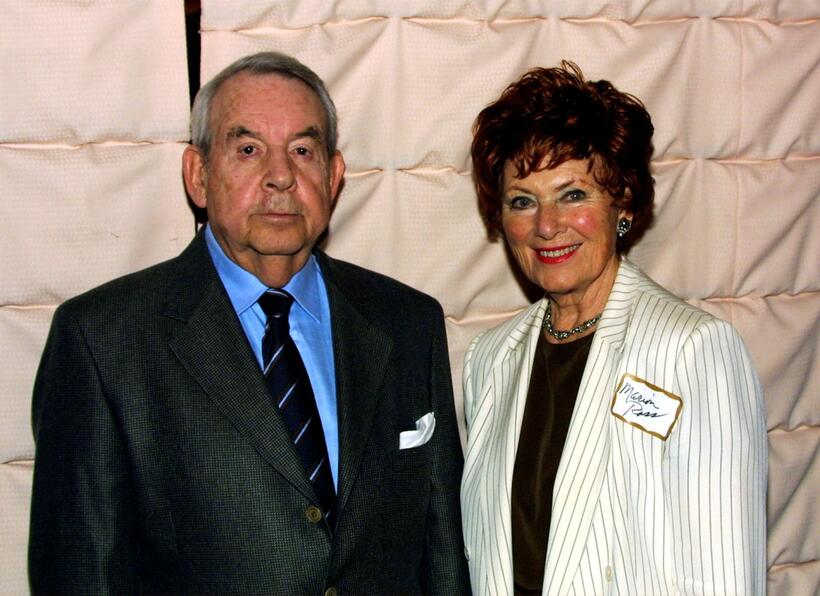 Tom Bosley and Marion Ross at the Pacific Pioneers Broadcast event honoring actor Tom Bosley.