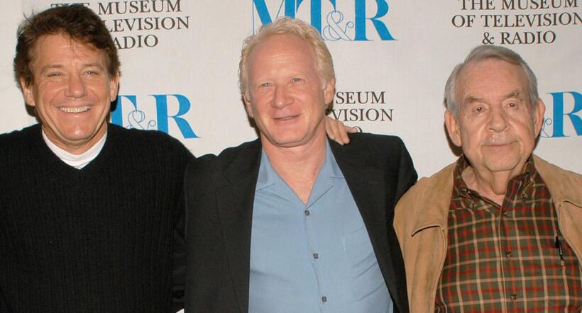 Anson Williams, Don Most and Tom Bosley at the "Happy Days" 30th Anniversary Reunion.