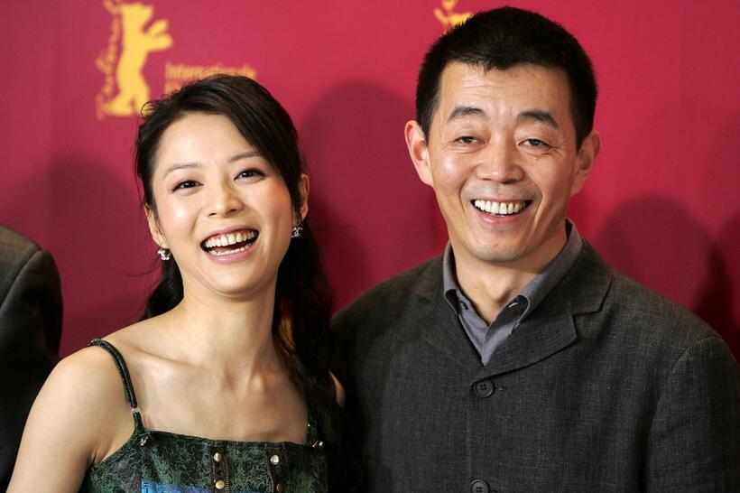 Zhang Jingchu and Gu Changwei at the photocall of "Kong Que" during the 55th annual Berlinale International Film Festival.