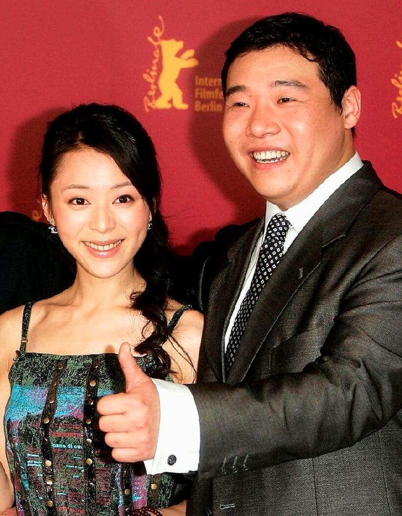 Zhang Jingchu and Feng Li at the photocall of "Kong Que" during the 55th annual Berlinale International Film Festival.