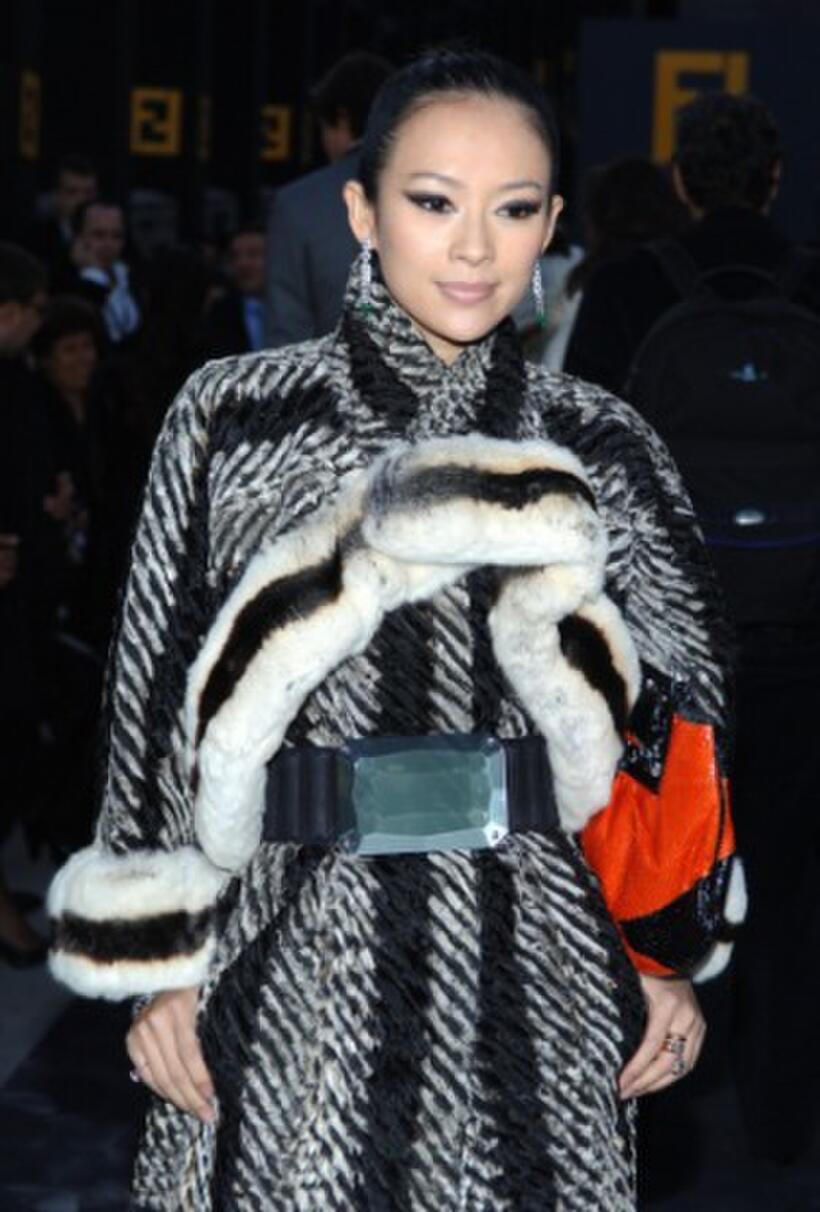 Zhang Ziyi at the FENDI Great Wall of China Fashion Show.