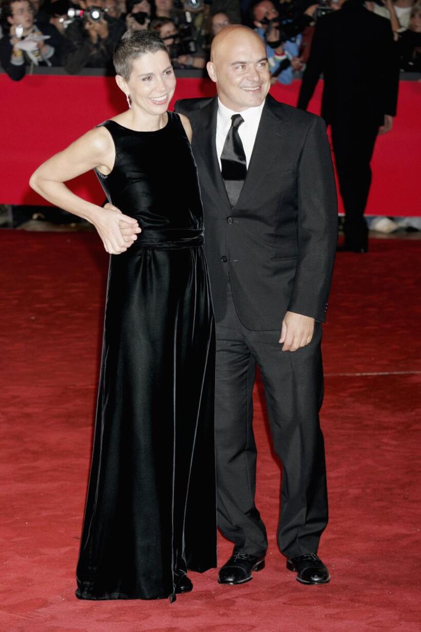 Francesca Comencini and Luca Zingaretti at the premiere of "A Casa Nostra" during the Rome Film Festival.
