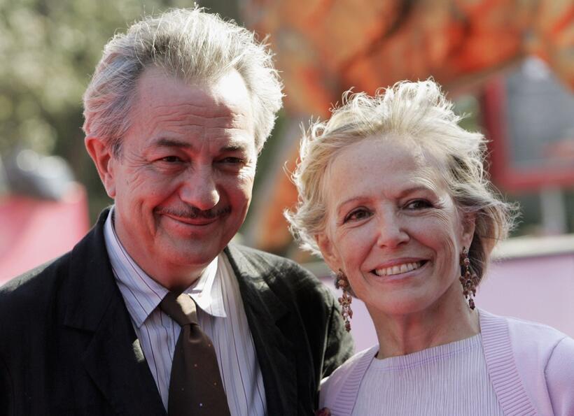 Remo Girone and Victoria Zinny at the premiere of "Persona Non Grata" during the 62nd Venice Film Festival.