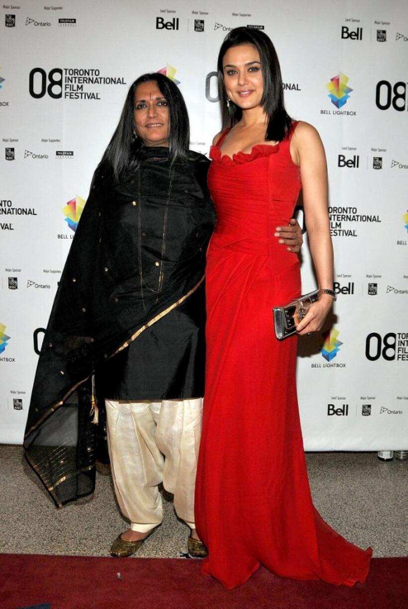 Director Deepa Mehta and Preity Zinta at the premiere of "Heaven On Earth" during the 2008 Toronto International Film Festival.