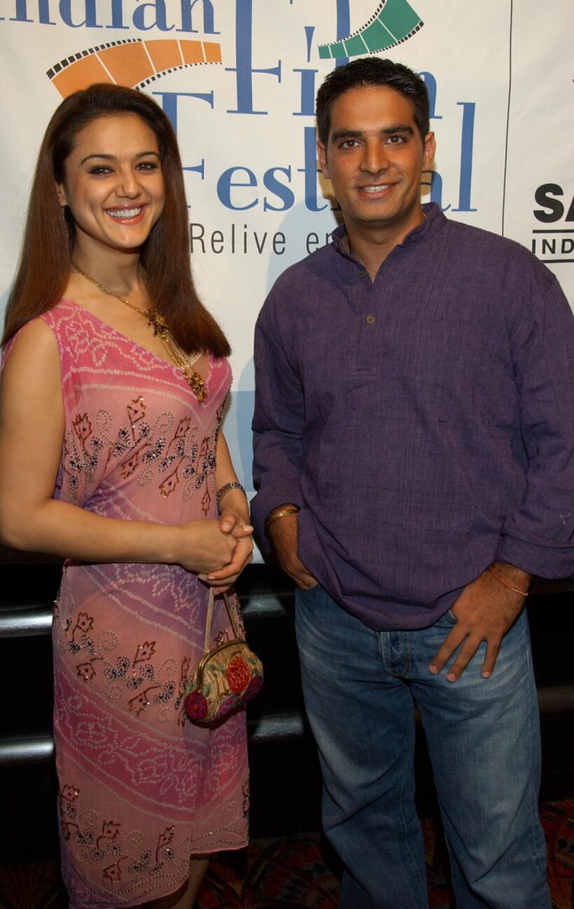 Preity Zinta and Gotham Chopra at the opening night of the Bollywood Film Festival.