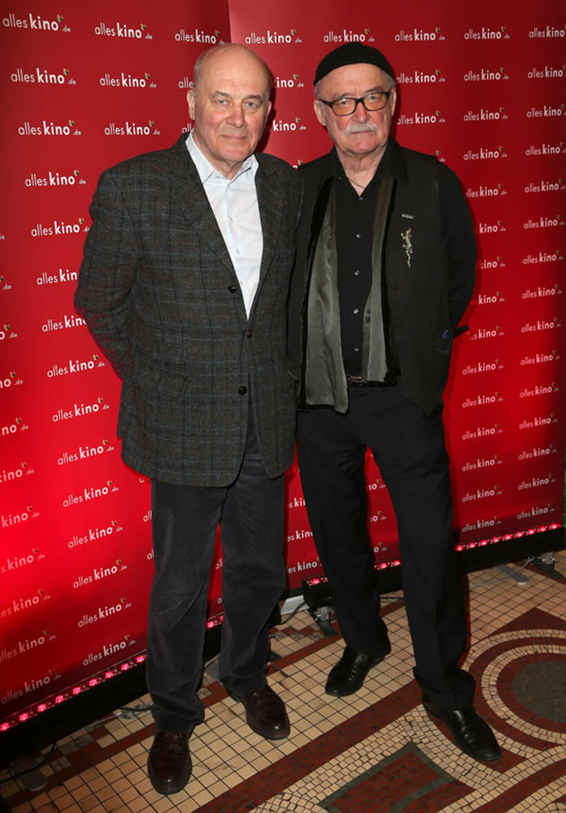 Hanns Zischler and Hans W. Geissendoerfer at the Alles Kino.De Lounge during the 63rd Berlinale International Film Festival.