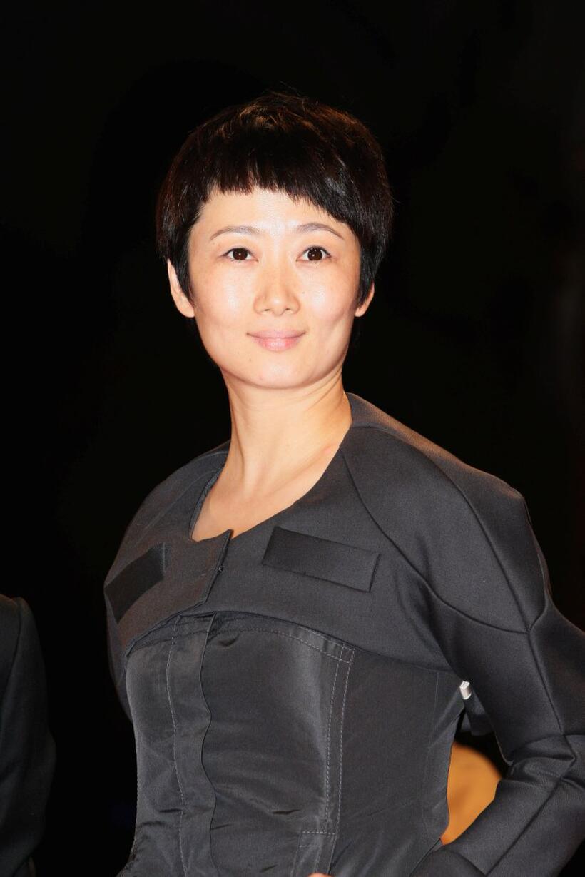 Zhao Tao at the premiere of "Dangkou - Plastic City" during the 65th Venice Film Festival.