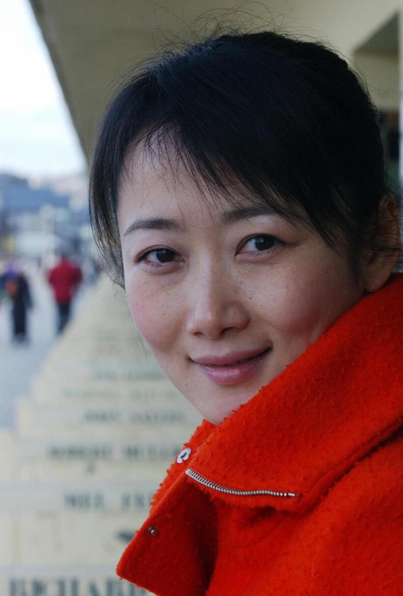 Zhao Tao at the presentation of "The World" during the 7th Asian Film Festival.
