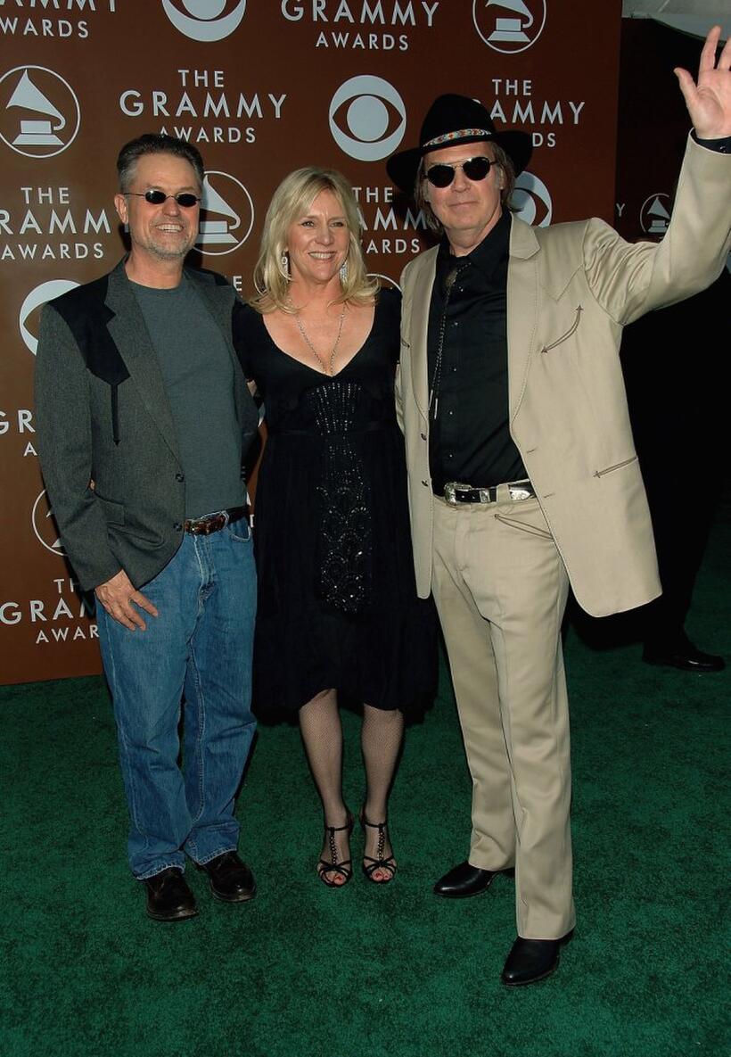 Pegi Young, Neil Young and Guest at the 48th Annual Grammy Awards.