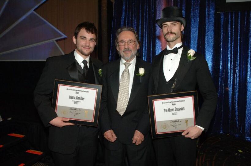 Andrew M. Davis, Vilmos Zsigmond and Sean Stiegemeier at the American Cinematophers 22nd Annual Outstanding Achievement Awards.