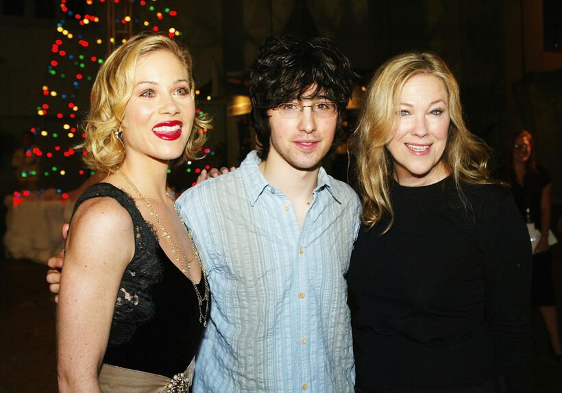 Christina Applegate, Josh Zuckerman and Catherine O'Hara at the premiere of "Surviving Christmas."