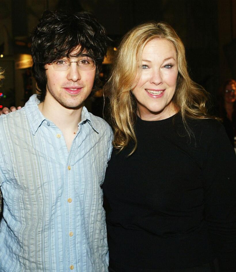 Josh Zuckerman and Catherine O'Hara at the premiere of "Surviving Christmas."