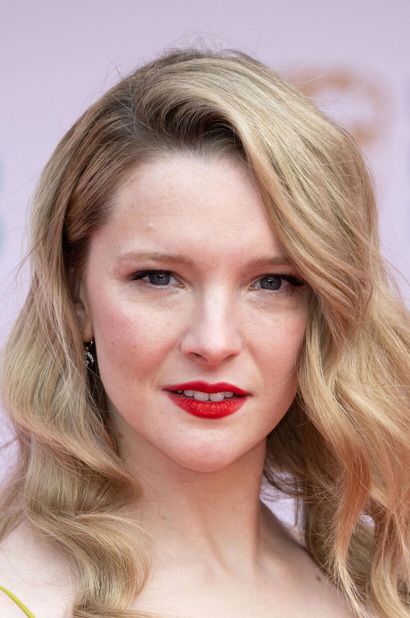 Morfydd Clark at the EE British Academy Film Awards in London.