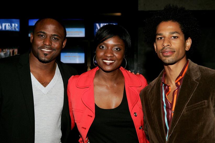 Wayne Brady, Lola Ogunnaike and Toure at the world premiere of "That's What I'm Talking About."
