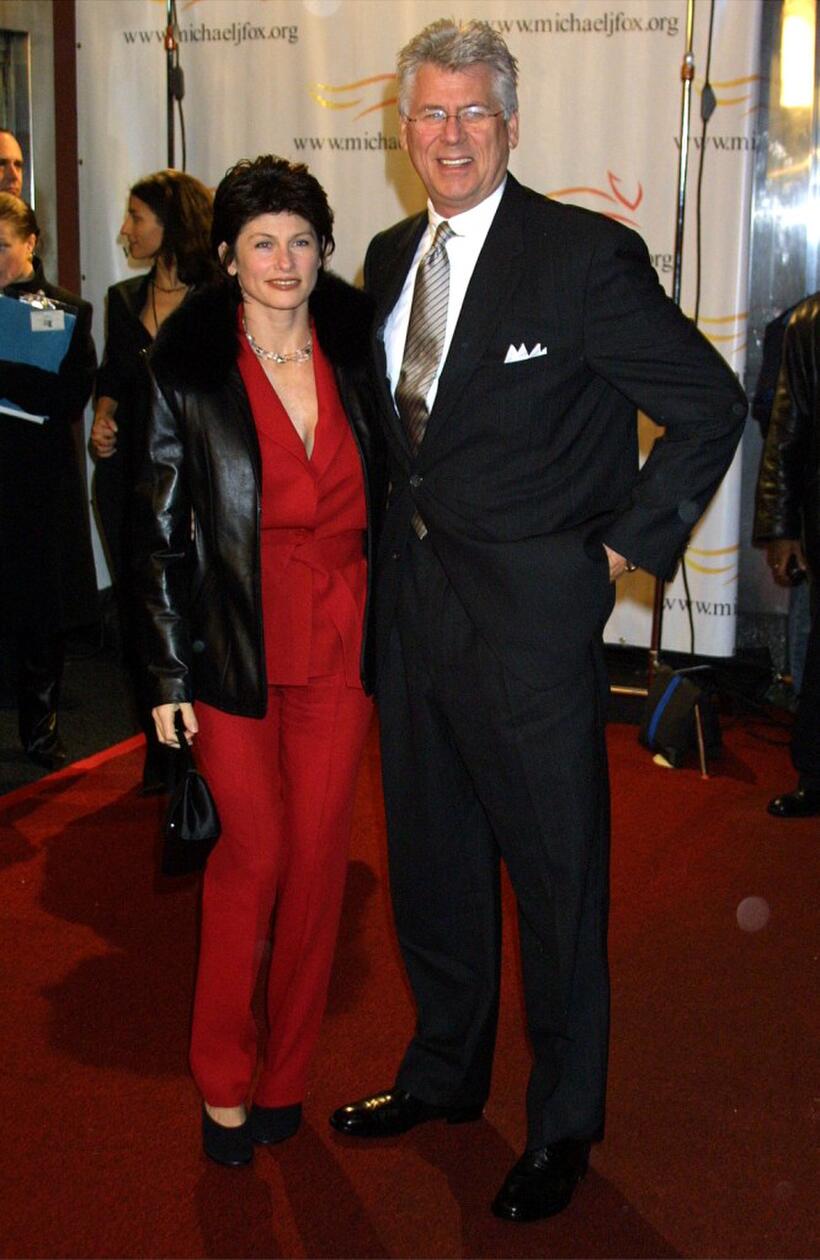 Barry Bostwick and his wife at a benefit evening for the Michael J. Fox Foundation for Parkinson's Research.