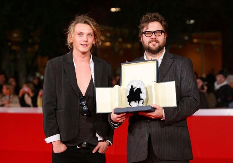 Jamie Campbell Bower and director Martin Koolhoven at the 4th International Rome Film Festival.