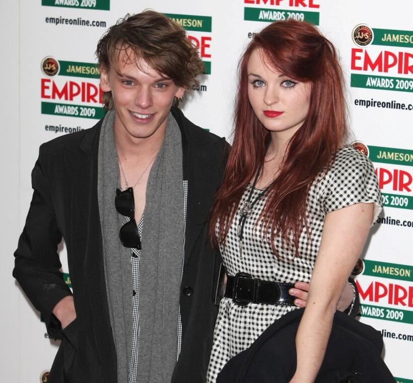 Jamie Campbell Bower and Guest at the Jameson Empire Awards 2009.