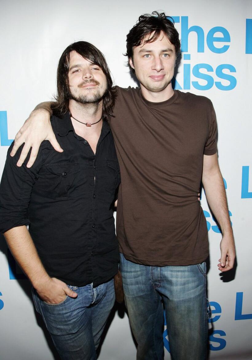Cary Brothers and Zach Braff at the listening party for "The Last Kiss" soundtrack.
